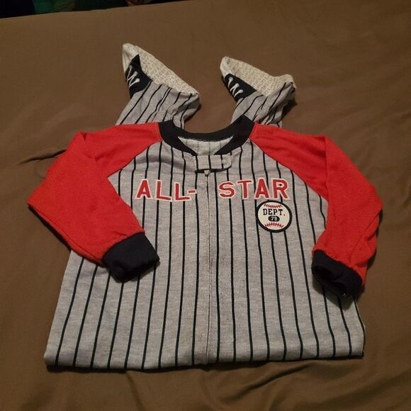 Carter's Boys Baseball Onesie Size 2T - Picture 1 of 6
